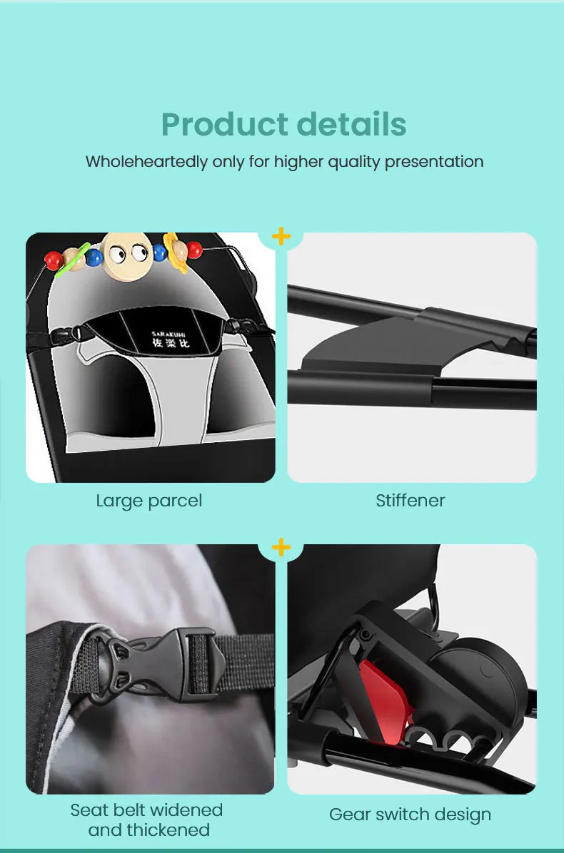 Leżaczek bujaczek dla niemowląt