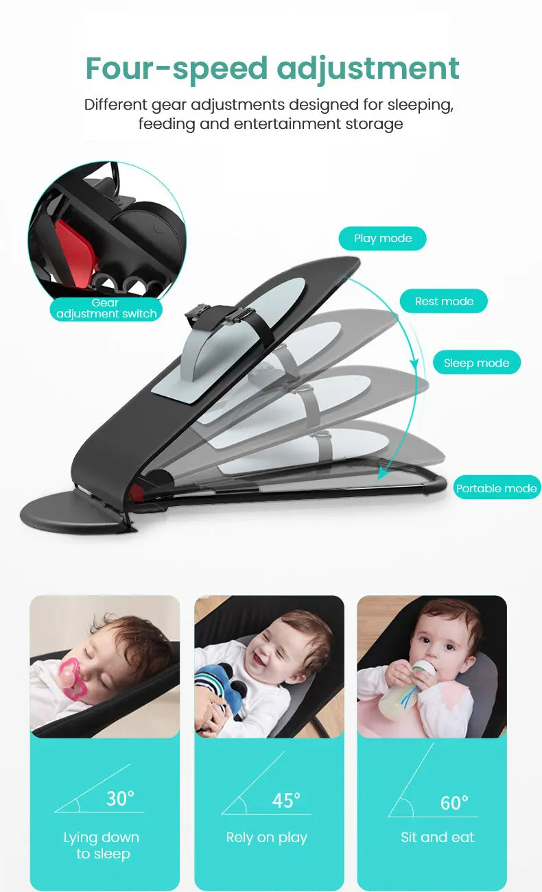 Leżaczek bujaczek dla niemowląt