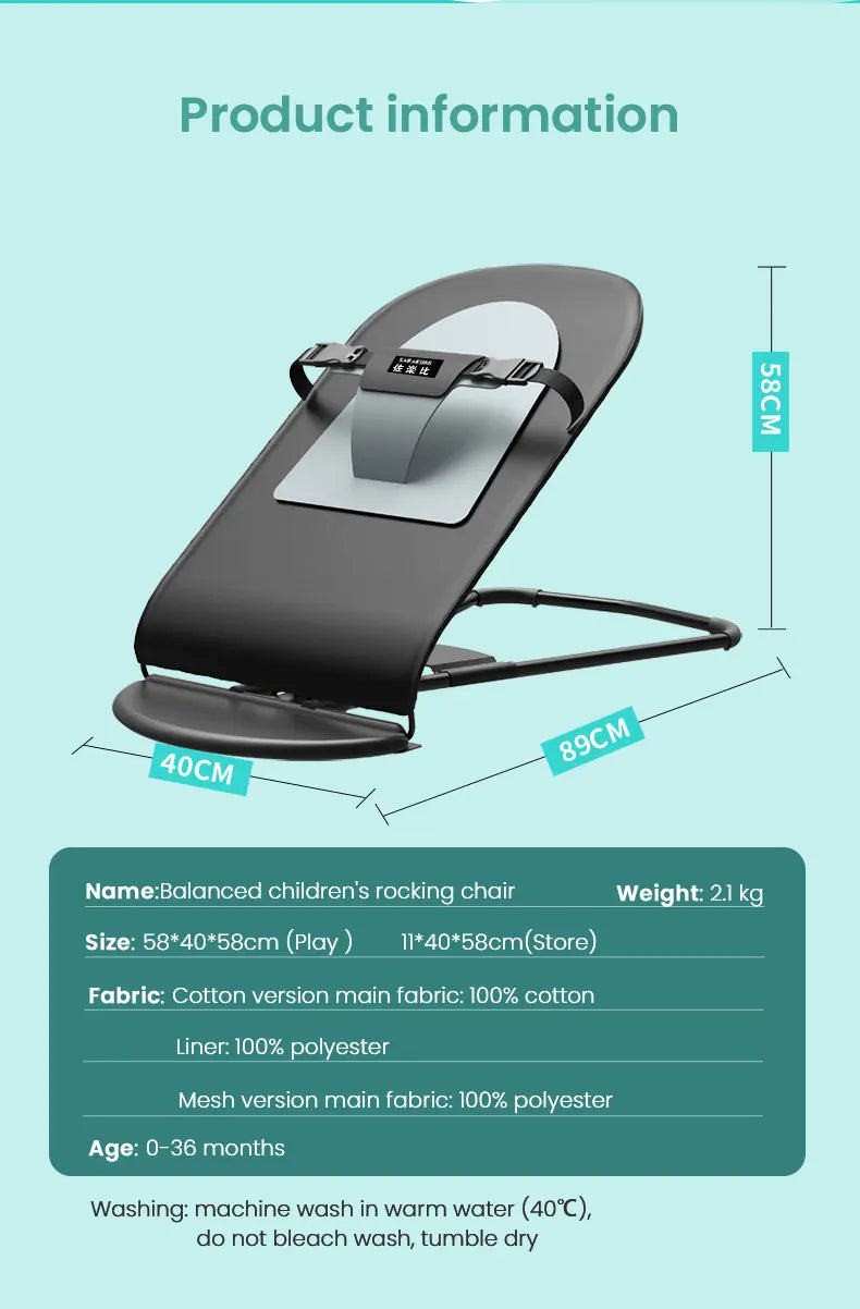 Leżaczek bujaczek dla niemowląt