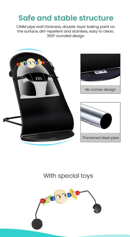 Leżaczek bujaczek dla niemowląt